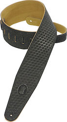 Levys PMS44T02 3 Inch Heirloom Tan Suede Leather Guitar Strap Guitar Use