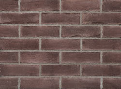 Hellas Stones Euro Brick Brown Brick Wall Cladding 24x7cm
