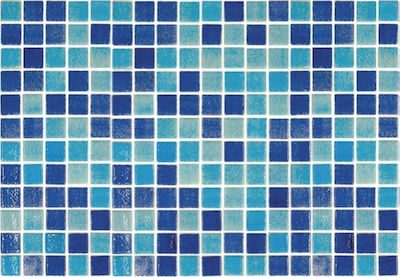 Karag Nube Mix NUB565 Placă Piscină În aer liber Ceramic Lucios 46.7x31cm Albastru