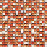 Karag D20 Kitchen Wall / Bathroom Gloss Glass Tile 30.5x30.5cm Multicolour