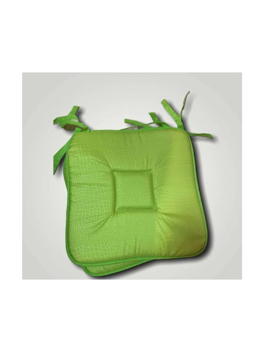 Sidirela Perne Pentru Scaune De Grădină Verde 4 Buc 40x40 Cm