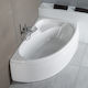 Carron Bathrooms Dove R CRN Γωνιακή Μπανιέρα Δεξιάς Τοποθέτησης Ακρυλική 155x95cm