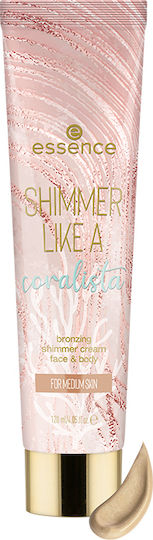 Essence Shimmer Like A Coralista Gesicht & Körper Flüssig 020 Coral Reef 120ml
