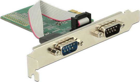DeLock DeLock PCIe Karte Mit 2 RS232 DB9 Seriellen Anschlüssen