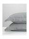 Sunshine Satin Σετ Μαξιλαροθήκες Oxford Light Grey 50x70εκ.