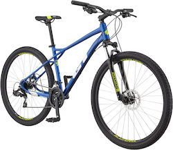 GT Aggressor Sport 2021 Mountain Bike with 21 Gears and Mechanical Disc Brake 29" Blue