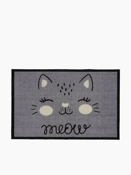 Sdim Carpet with Non-Slip Underside Doormat 414 Meow Grey 40x60cm 5mm Thickness