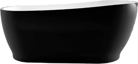 Karag Atena Freistehende Badewanne Acryl 170x80cm Schwarz