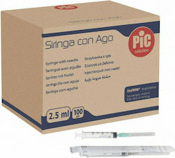 PiC Solution Syringes 23G x 1" 5ml 100pcs