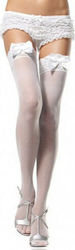 Music Legs 1912 Sheer Thigh Highs Lace Top Sexy Καλσόν Λευκό Music Legs 1912 Sheer Thigh Highs Lace Top Sexy Καλσόν Λευκό