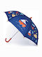 Penny Scallan Kids Curved Handle Umbrella with Anchor with Diameter 80cm Blue