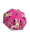 Chanos Kids Curved Handle Umbrella Minnie Pink