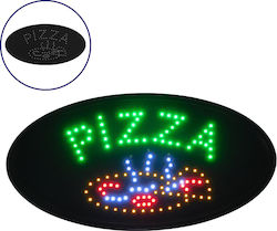 GloboStar Осветително тяло за обозначение овал Pizza LED панел с движение Едностранно 48x25см Червено / Червен / Orange / Зелен GloboStar Осветително тяло за обозначение овал Pizza LED панел с движение Едностранно 48x25см Червено / Червен / Orange / Зелен