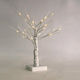 Aca Christmas Decorative Snowy Illuminated Wood Tree Natural Appearance 45cm IP20 Battery White