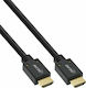 InLine HDMI 2.1 Ultra High Speed 48Gbps 4K 120Hz HDR VRR Free Angle (180°) Cable HDMI male - HDMI male 2m Μαύρο