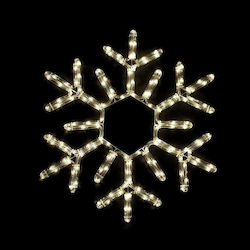 Aca Christmas Metal Rope Light in Shape Flake White