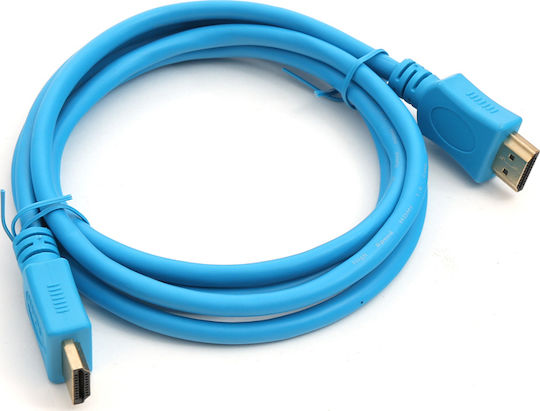 Omega HDMI 1.4 Кабел HDMI мъжки - HDMI мъжки 1.5м Син