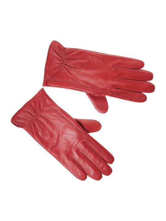 Guy Laroche 98862 Κόκκινα Γυναικεία Δερμάτινα Γάντια