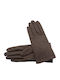 Calvin Klein Braun Leder Handschuhe