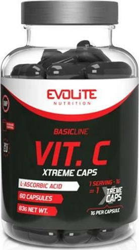 Evolite Vitamin C Xtreme Caps Vitamin for Immune System Boost, the Skin & Antioxidant Action 60 caps