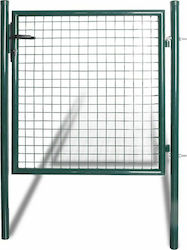 vidaXL Μεταλλική Πόρτα Φράχτη σε Πράσινο Χρώμα 1.5x1m