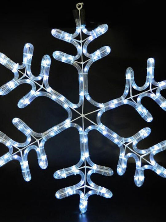 Eurolamp Christmas Rope Light in Shape Flake White 59x50cm