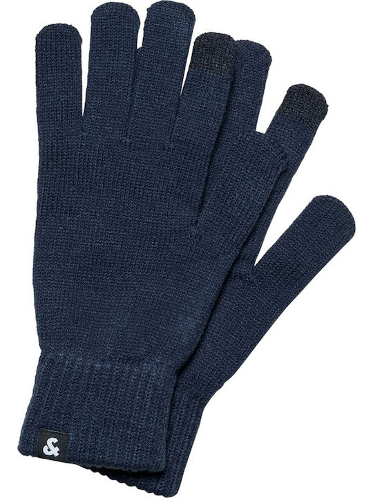 Jack & Jones Тъмносин Мъжки Плетено Ръкавици Touch