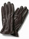 Jack & Jones Dark Brown Leder Handschuhe