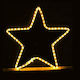 Eurolamp Χριστουγεννιάτικο Διακοσμητικó Κρεμαστό Αστέρι Φωτιζόμενο Πλαστικό Θερμό Λευκό 56x56εκ.