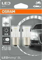 Osram Лампи Автомобила LEDriving SL P21W-BA15S-1156 LED 6000К Хладно бяло 12V 1.4W 2бр