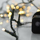 Programmable Christmas LED Light Warm White 4.95m Eurolamp