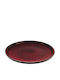 Playground Glow Teller Untiefe Keramik Rot mit Durchmesser 30cm