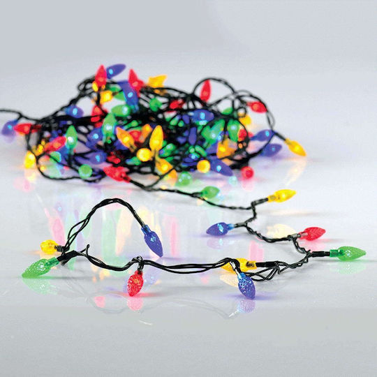 100 Lămpițe LED 7m. Multicolore tip Șir 1buc