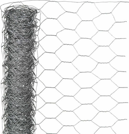 Nature Wire Fencing Galvanized Gray 0.5x10m