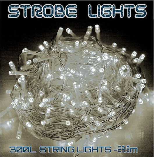 300 Lights LED 33m. Natural White in String 1pcs