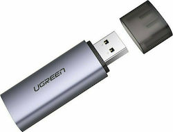 Ugreen CM216 Card Reader USB 3.0 για SD/microSD Γκρι