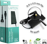 LaptOn Încărcător Laptop 90W 20V 4.5A pentru Fujitsu / Lenovo cu Cablu de Alimentare Detasabil