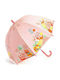 Djeco Kids Curved Handle Umbrella Κήπος with Diameter 70cm Pink
