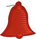 Iliadis Illuminated Christmas Plastic Figure Bell Red Bell Red 30x30x30cm 2pcs