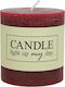 Zaros Scented Candle Burgundy 7x7.5cm 1pcs