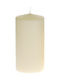 Iliadis Decorative Candle Cream 9x18cm 2pcs