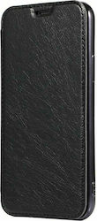 Forcell Electro Synthetic Leather Book Black (Galaxy A10)