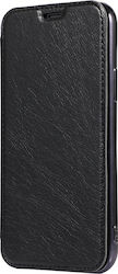 Forcell Electro Synthetic Leather Book Black (Galaxy A71)