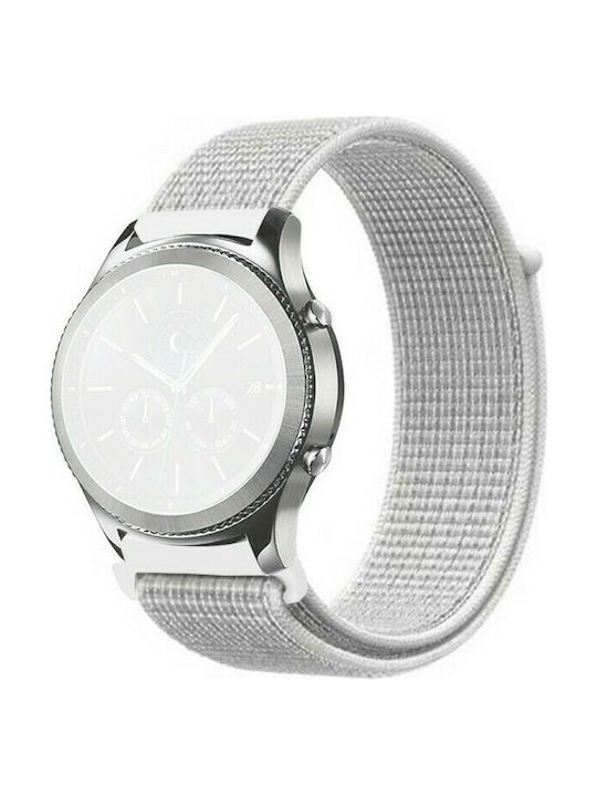 Simple Nylon Braided Curea Tesatura Summit White (Galaxy Watch (46mm) / Gear S3 - Galaxy Watch (46mm) / Gear S3Huawei Watch 3 / Huawei Watch GT 2 Pro) SU00741301X