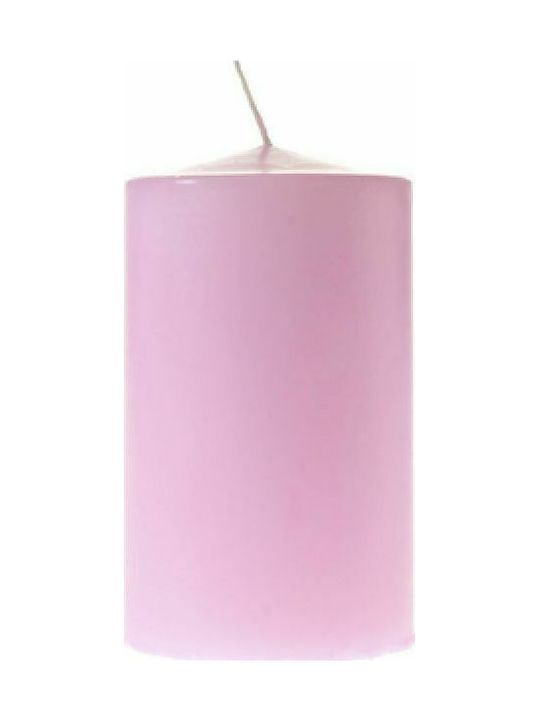 Iliadis Decorative Candle Pink 7x12cm 1pcs