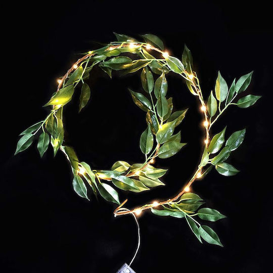 Aca Weihnachtsdekoration Kunststoff Kranz Beleuchtet Batterie