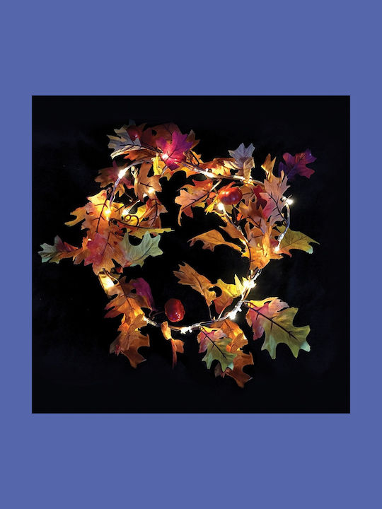 Aca Christmas Lighted Decorative Wreath Battery Powered 120cm Christmas Wreath
