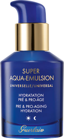 Guerlain Super Aqua Емулсия Крем за Лице за Хидратация и Против стареене с Пребиотици и Пробиотици 50ml
