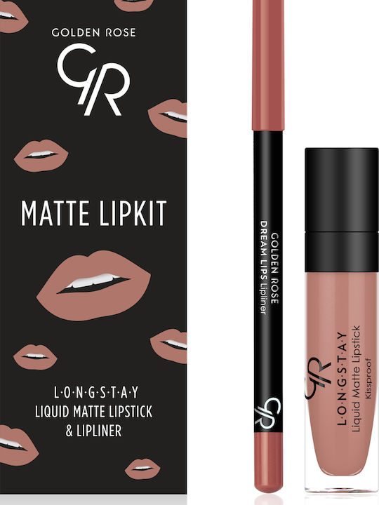 Golden Rose Matte LipKit Комплект за грим за ус...