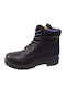 On the Road 564 Men's Leather Military Boots Black